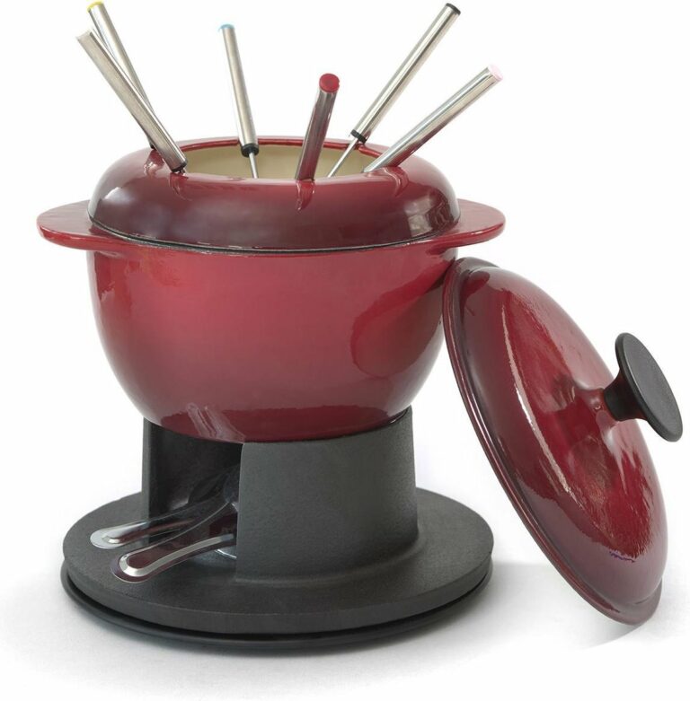 Cast iron fondue set 18 cm