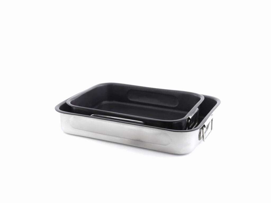 RVS braadslee 40x31x8cm inclusief bamboe snijplank BBQ Napoleon Grills RVS braadslee 40x31x8cm inclusief bamboe snijplank BBQ Napoleon Grills